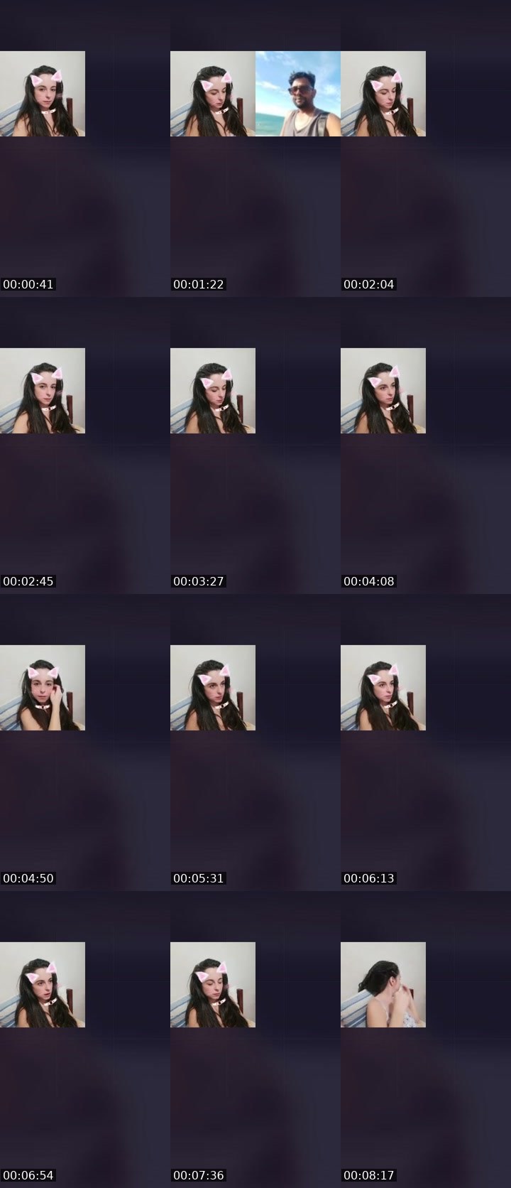 Contact-sheet preview of Cat ^.^💟 ☕️🎩's Liveme recording