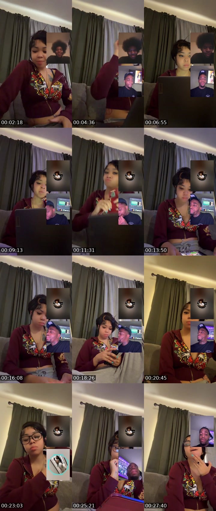 Contact-sheet preview of TeeeG333's Liveme recording