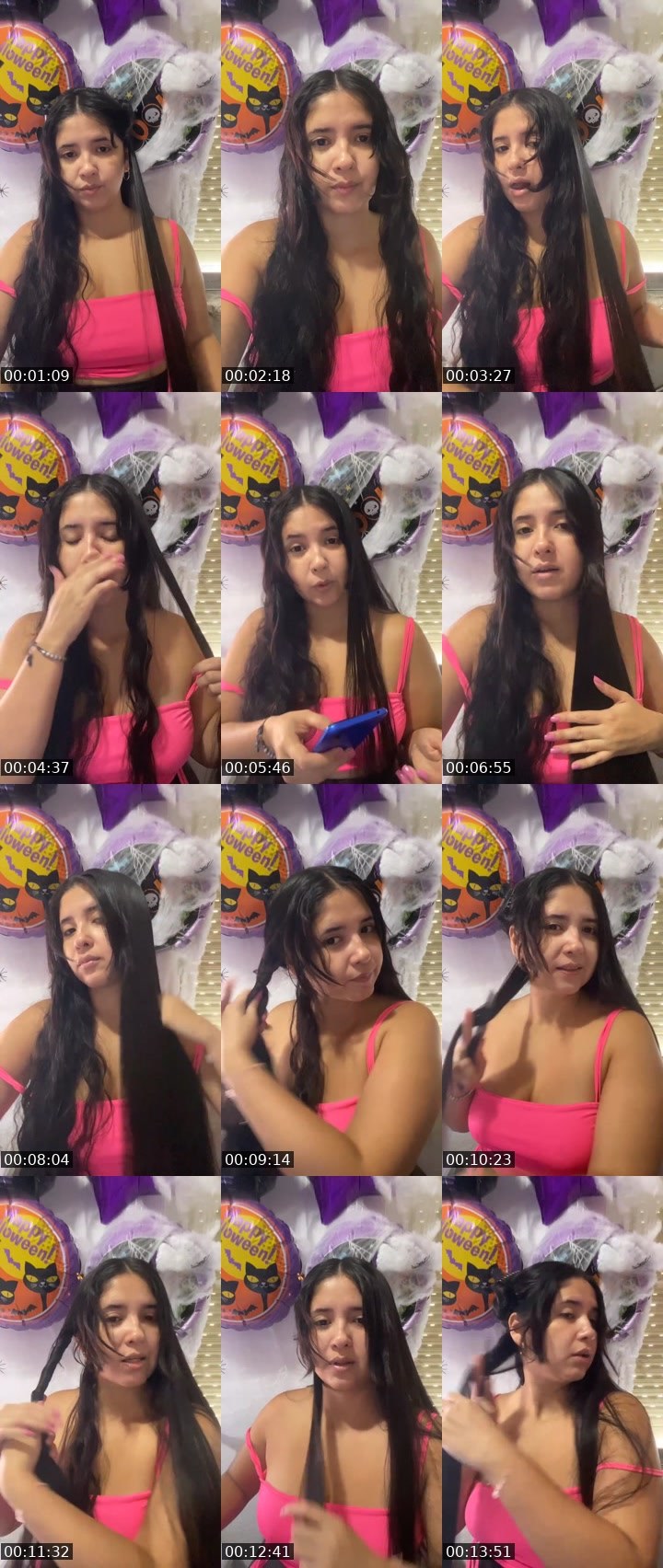 Contact-sheet preview of Valeeria's Liveme recording
