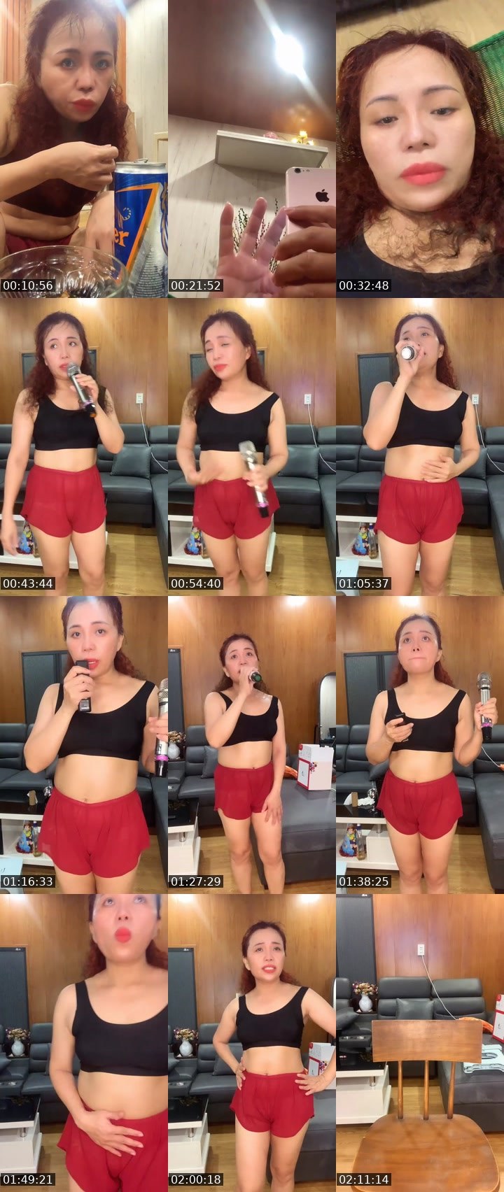 Contact-sheet preview of Kimkim🏃‍♀️🏃‍♀️'s Liveme recording