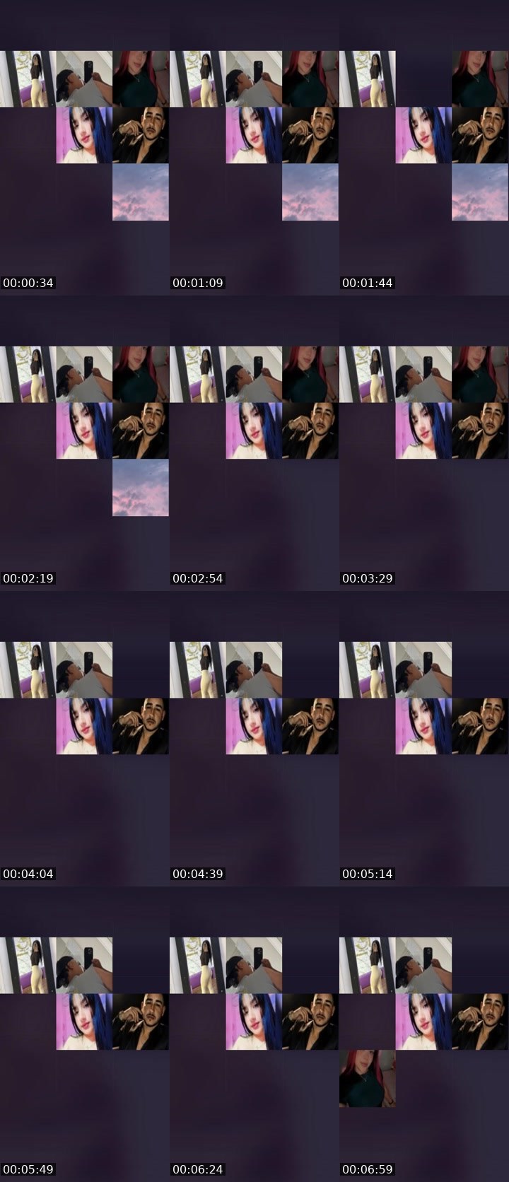 Contact-sheet preview of 👑⃤ Danielita🐰's Liveme recording
