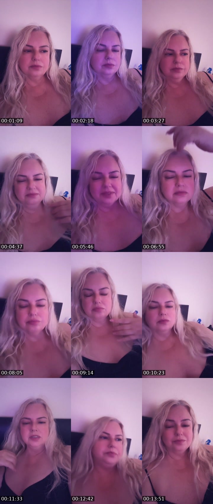 Contact-sheet preview of Lory Velvet🌹💋's Liveme recording