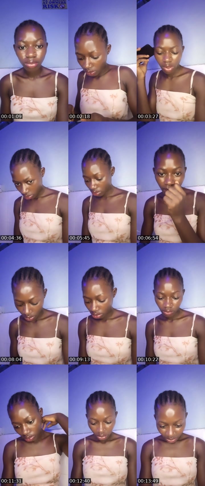 Contact-sheet preview of bhagyamelish🎯's Liveme recording
