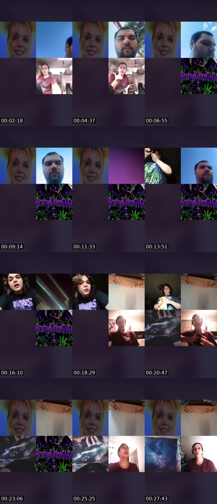 Contact-sheet preview of PrettyPotHeadGVGC?'s Liveme recording
