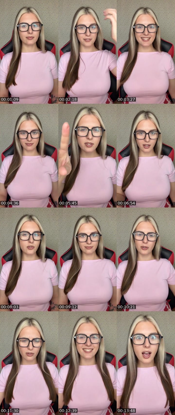 Contact-sheet preview of Yana🤓's Liveme recording