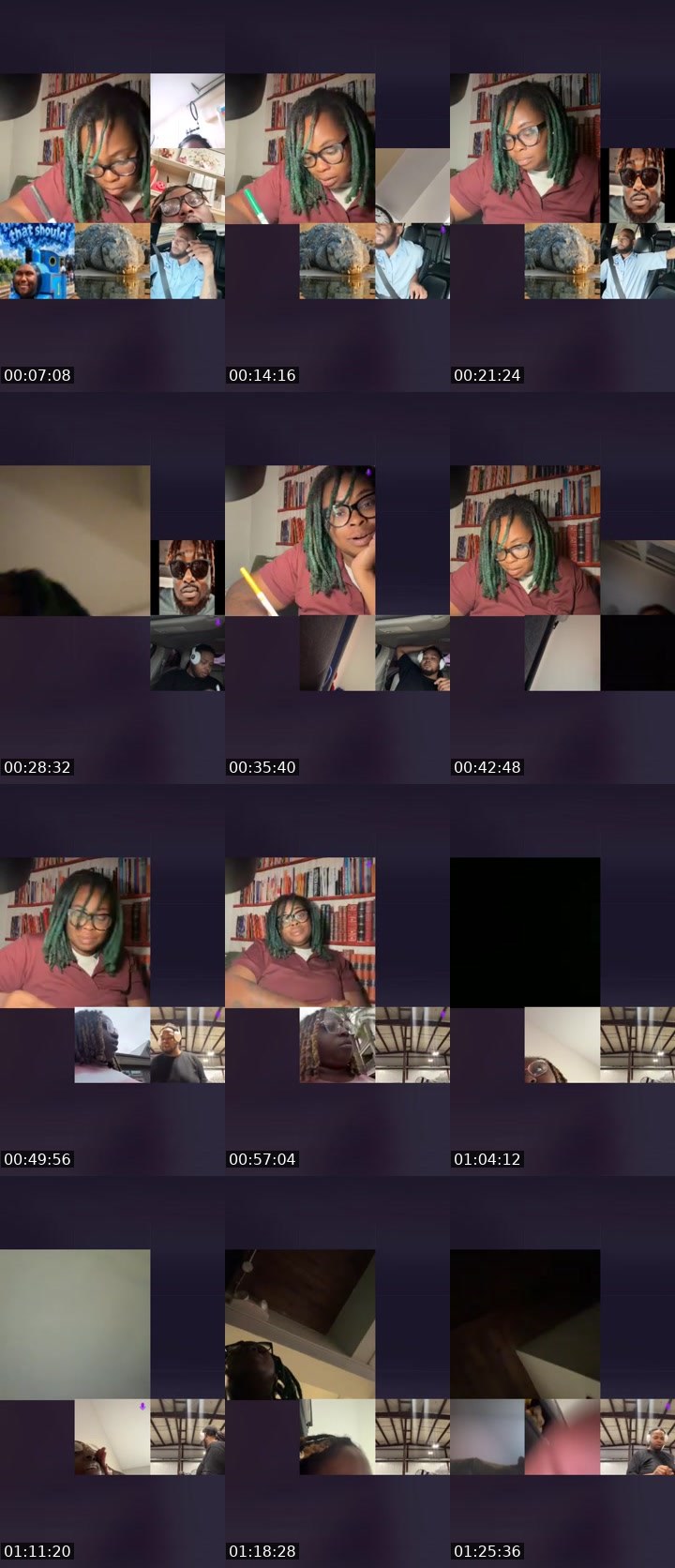 Contact-sheet preview of KALI💋🍃💋's Liveme recording