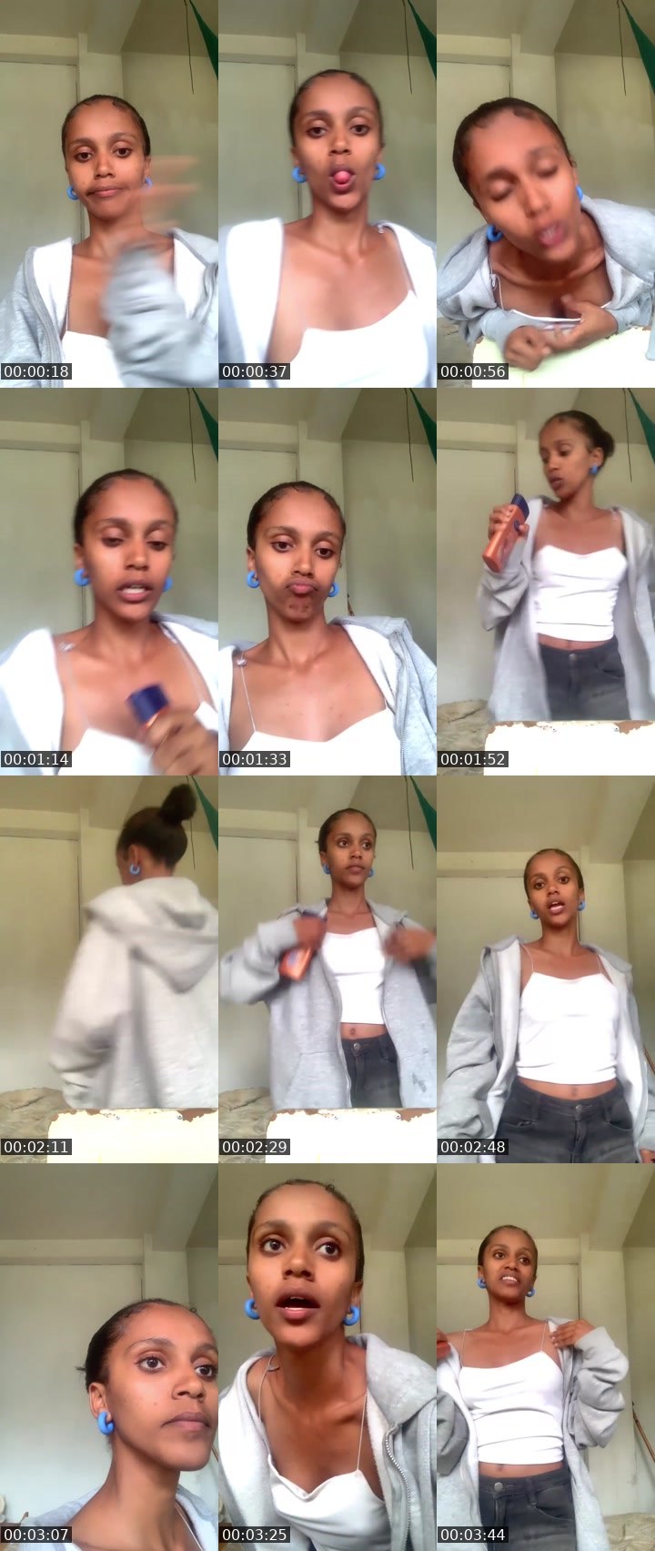 Contact-sheet preview of Victoreeeee's Liveme recording