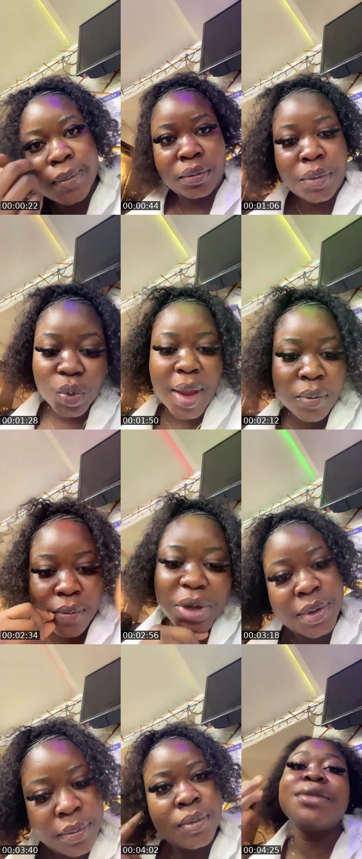 Contact-sheet preview of Emory crown's Liveme recording