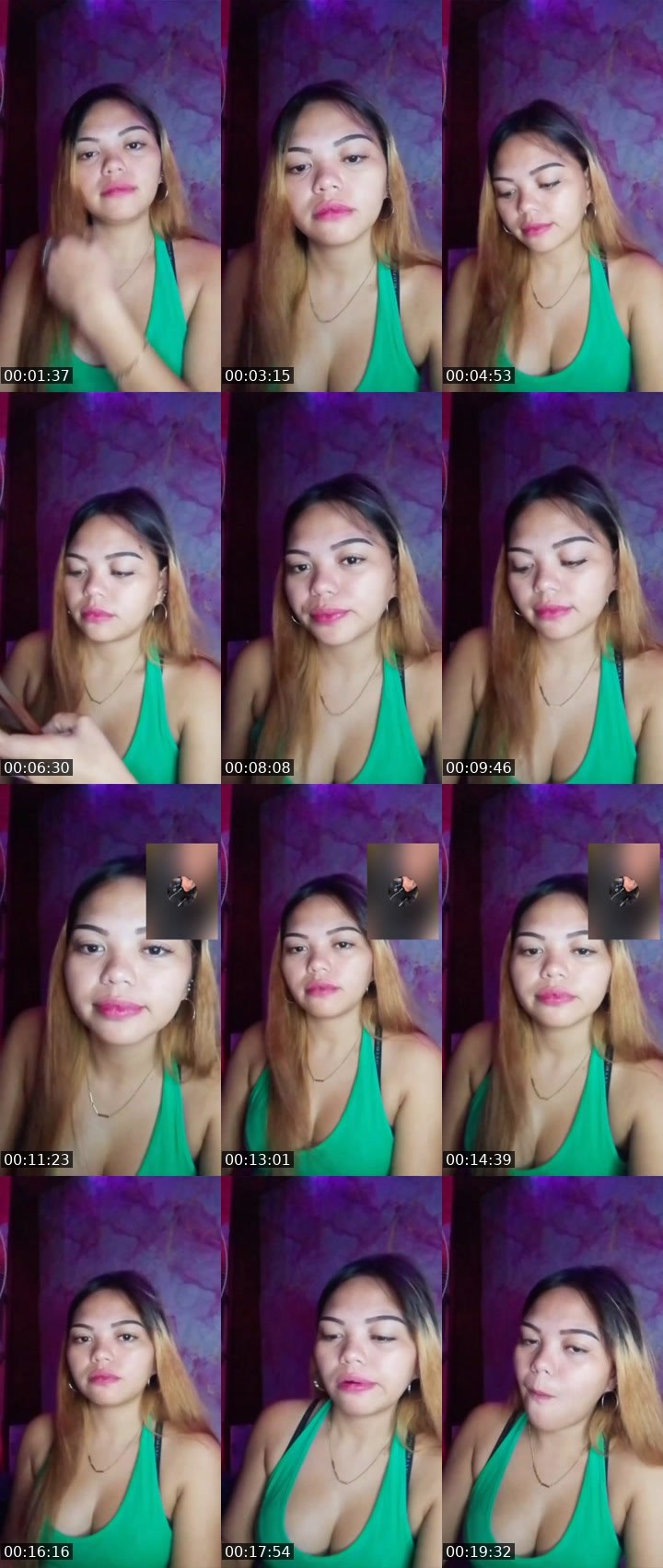 Contact-sheet preview of 👸Chloe🦄(NP)'s Liveme recording