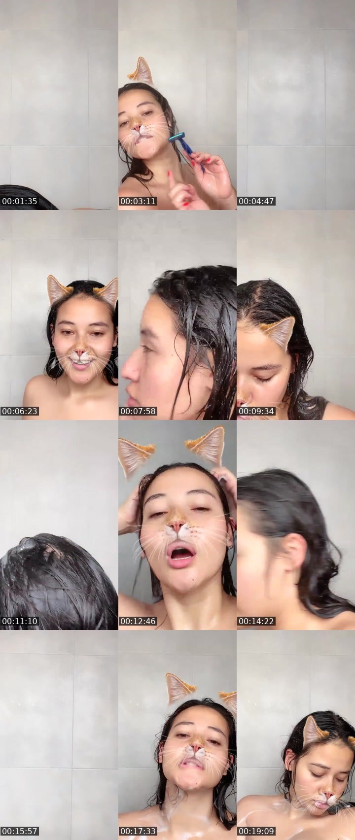 Contact-sheet preview of 50k🙏🏽❤️Cleopatra🪐's Liveme recording