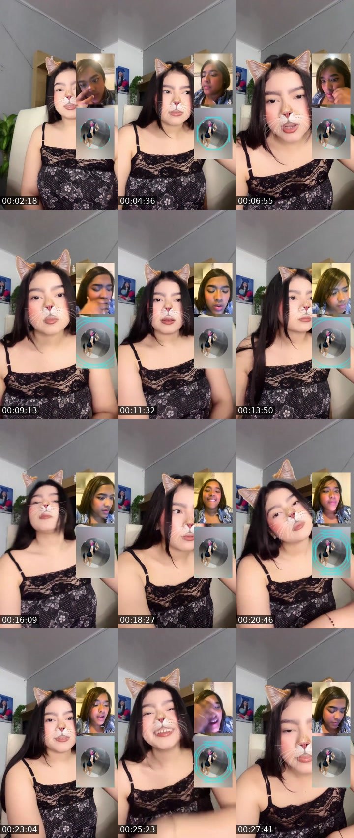 Contact-sheet preview of 🐦‍🔥Hannah✨🪐🧁's Liveme recording