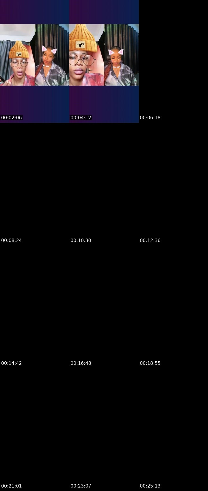 Contact-sheet preview of 6k Eliana 01🦍's Liveme recording