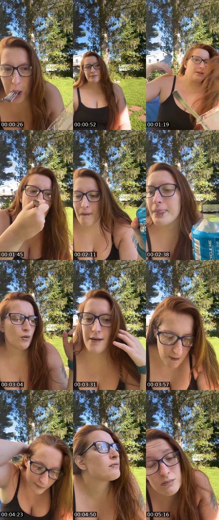 Contact-sheet preview of Bossyjewelz's Liveme recording