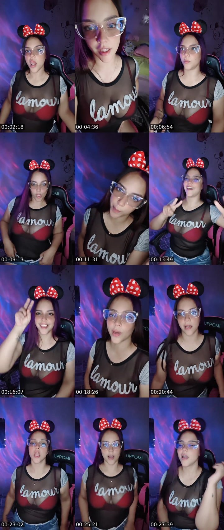 Contact-sheet preview of Cerdita's Liveme recording