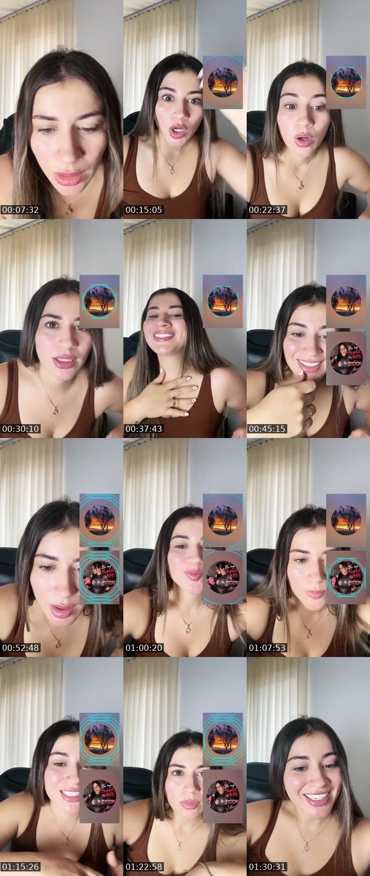 Contact-sheet preview of Kata🫧💕✨'s Liveme recording