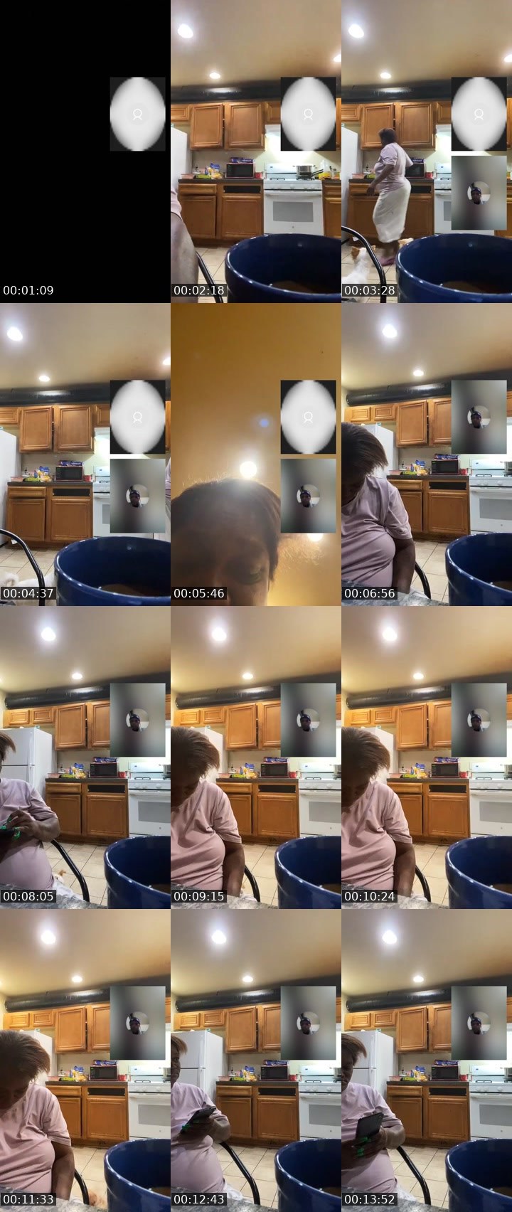 Contact-sheet preview of Bossykim omg's Liveme recording