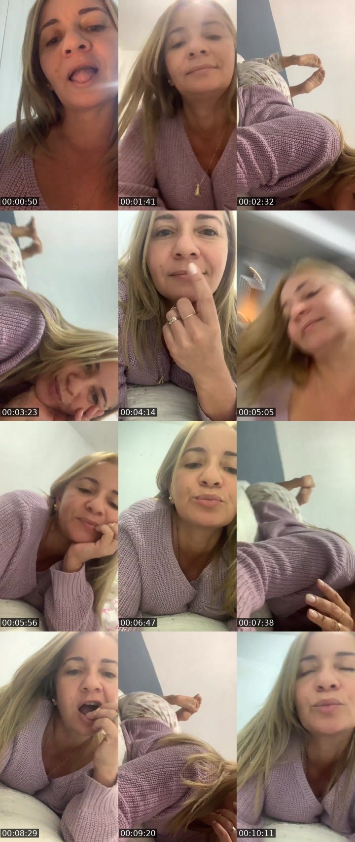 Contact-sheet preview of Allice Ella 🔥⃤'s Liveme recording