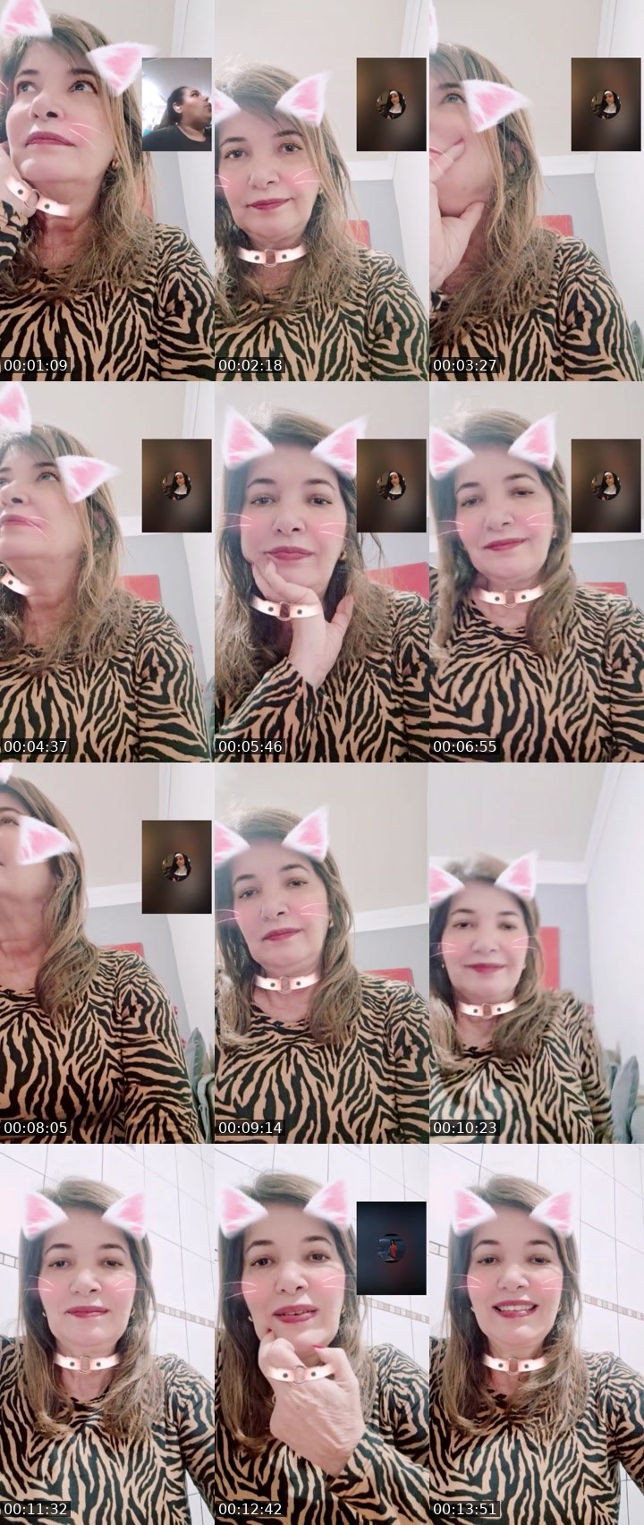 Contact-sheet preview of Bel Vida💎's Liveme recording