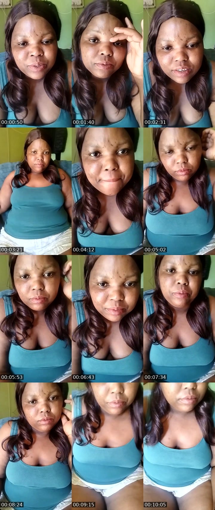 Contact-sheet preview of cute chubby's Liveme recording