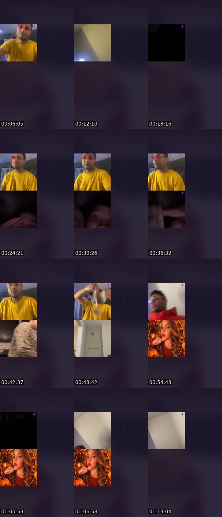 Contact-sheet preview of Flight 401👻's Liveme recording