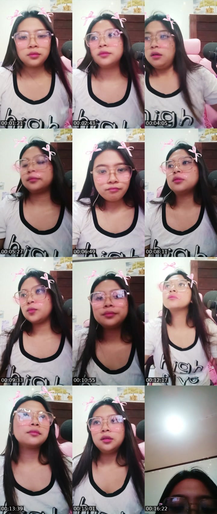 Contact-sheet preview of suzy...angel's Liveme recording