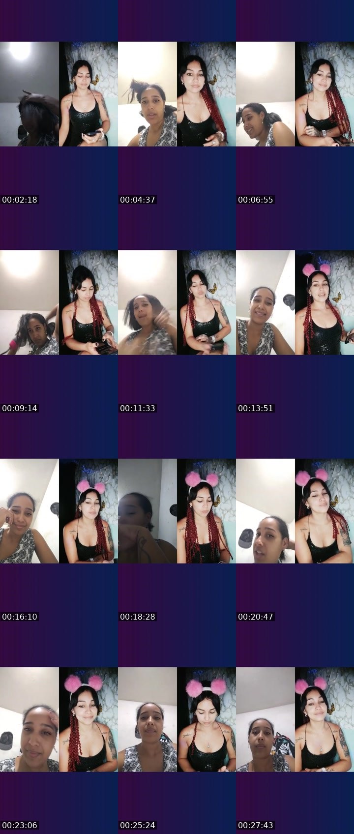 Contact-sheet preview of 💀✨June🥚🧸's Liveme recording