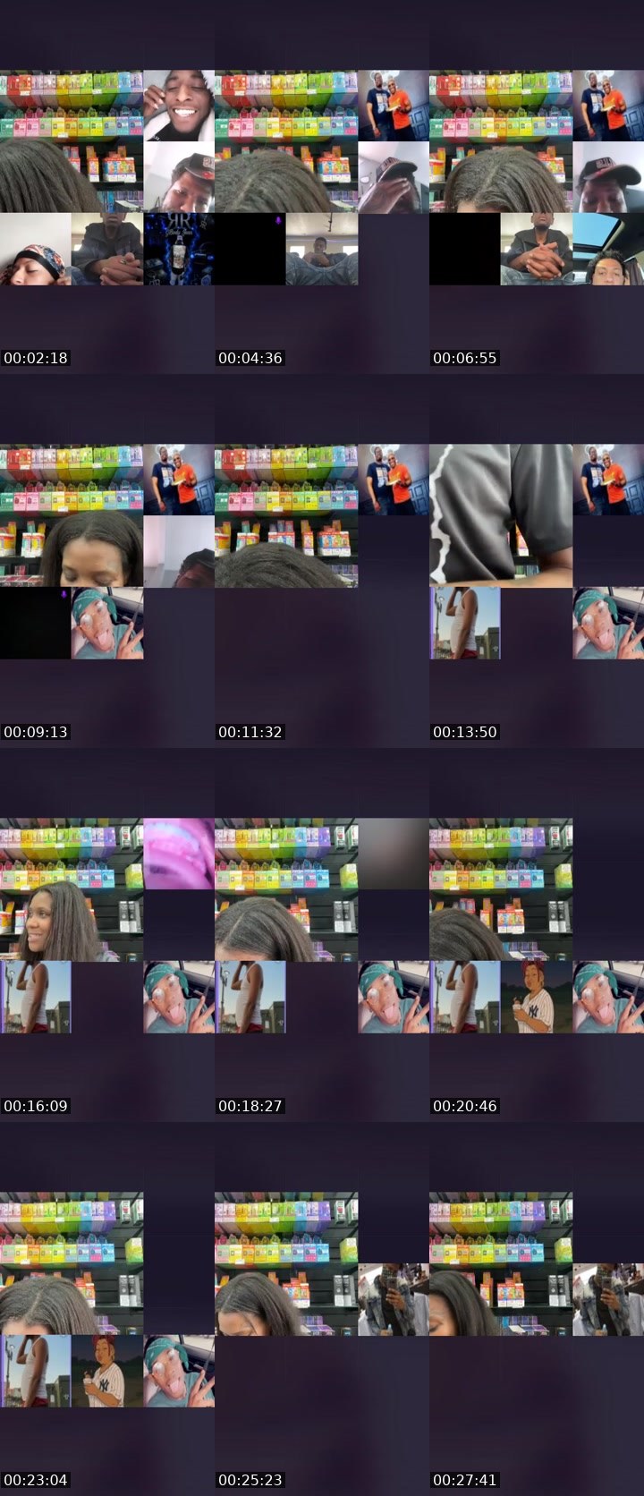 Contact-sheet preview of 𝒯𝒶𝒸ℴ🌮's Liveme recording