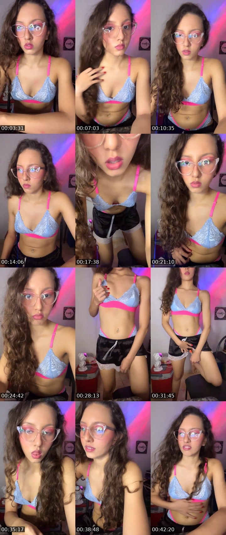Contact-sheet preview of Baby Light💖💸's Liveme recording