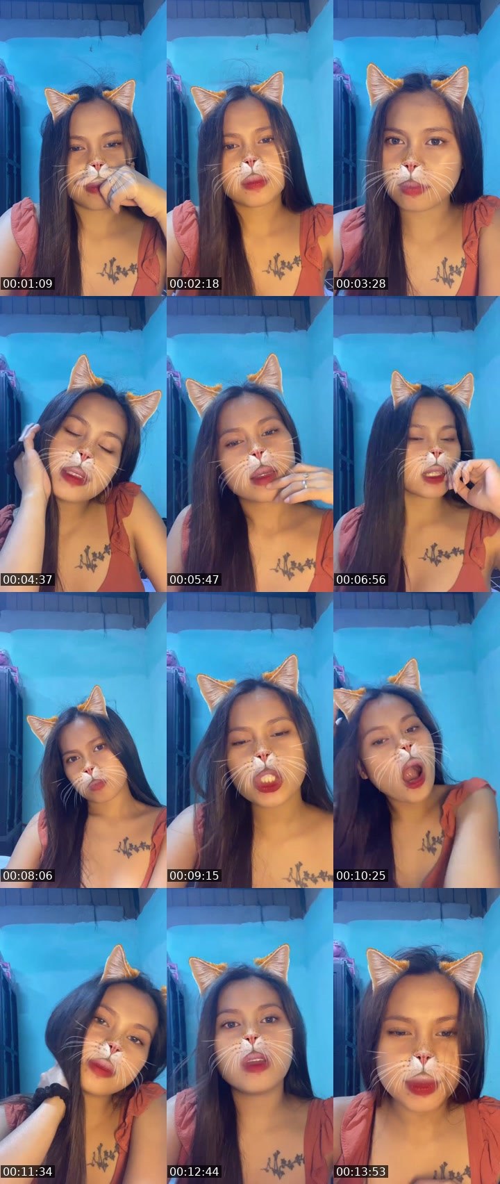 Contact-sheet preview of 👸felicia🧙‍♀'s Liveme recording