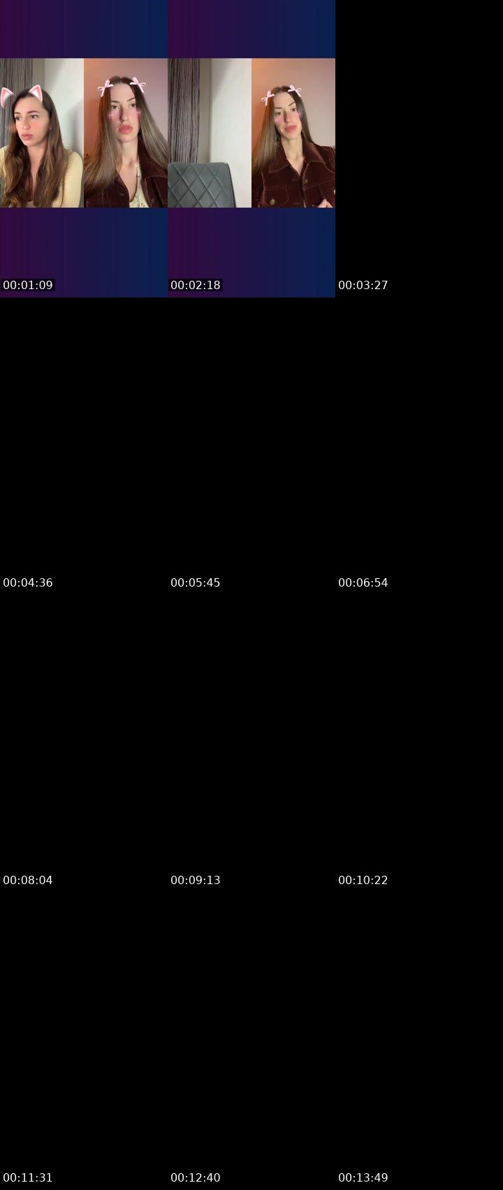 Contact-sheet preview of ALIKA🦋's Liveme recording