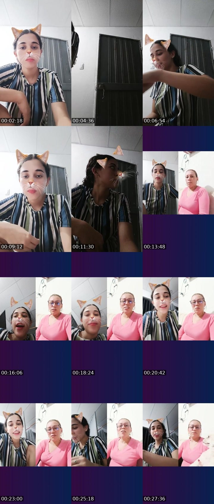Contact-sheet preview of 👑⃤Blanquita💎's Liveme recording