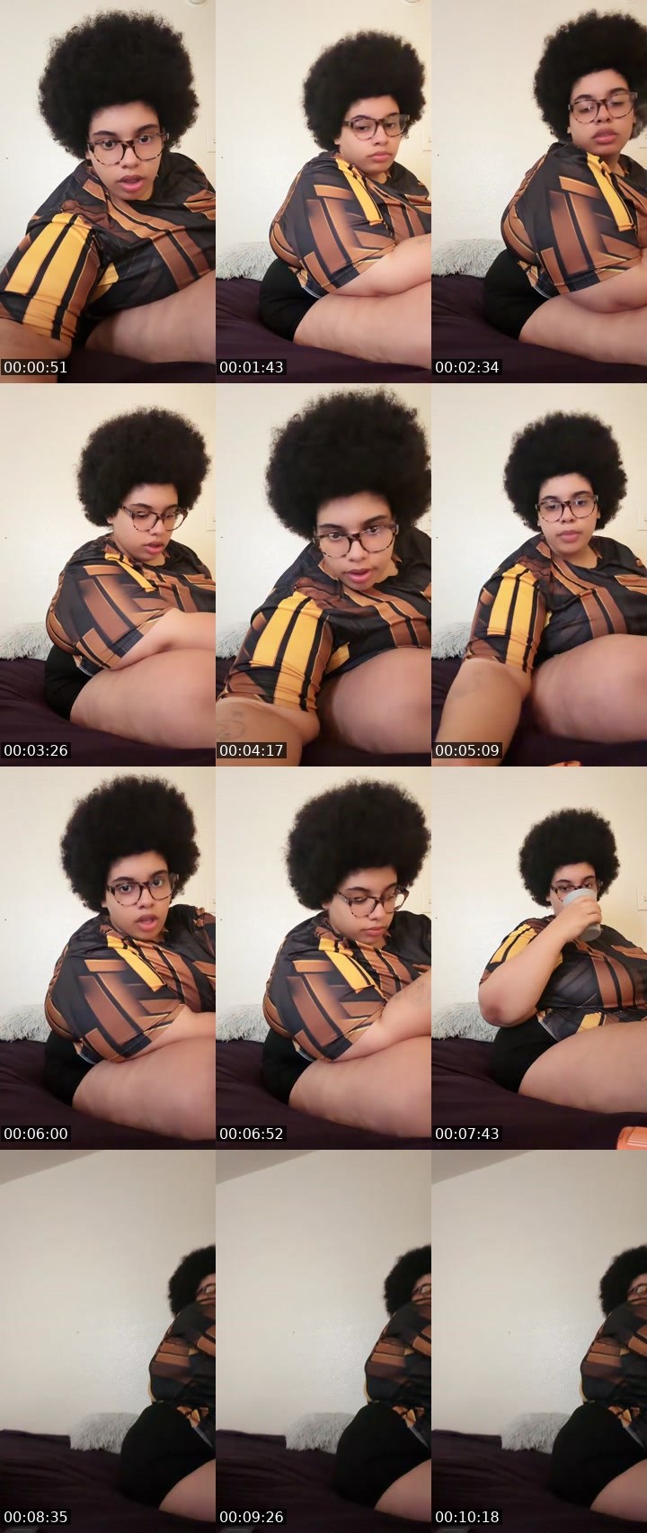 Contact-sheet preview of 🎭⃤ 𝓜𝓪𝓶𝓪 𝓓𝓮𝓮's Liveme recording