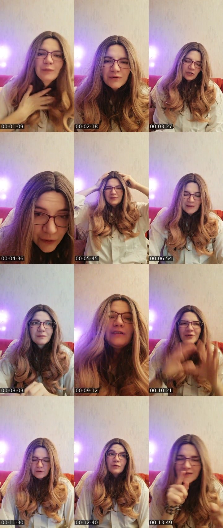 Contact-sheet preview of Selena Lyra's Liveme recording