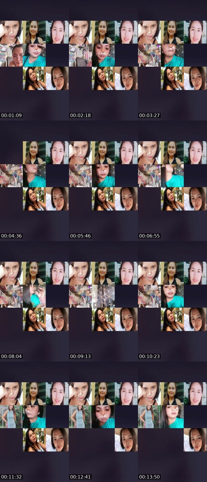 Contact-sheet preview of ♉️👸15kAjhey🦋's Liveme recording