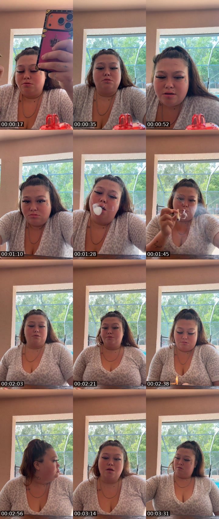 Contact-sheet preview of THICKMAMA💍💙's Liveme recording