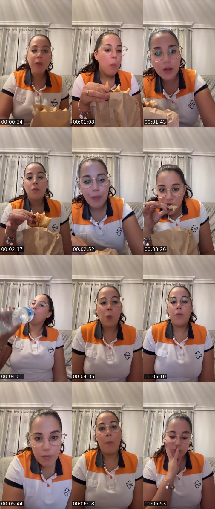 Contact-sheet preview of Lorenaglbrt1 🌹🐝's Liveme recording