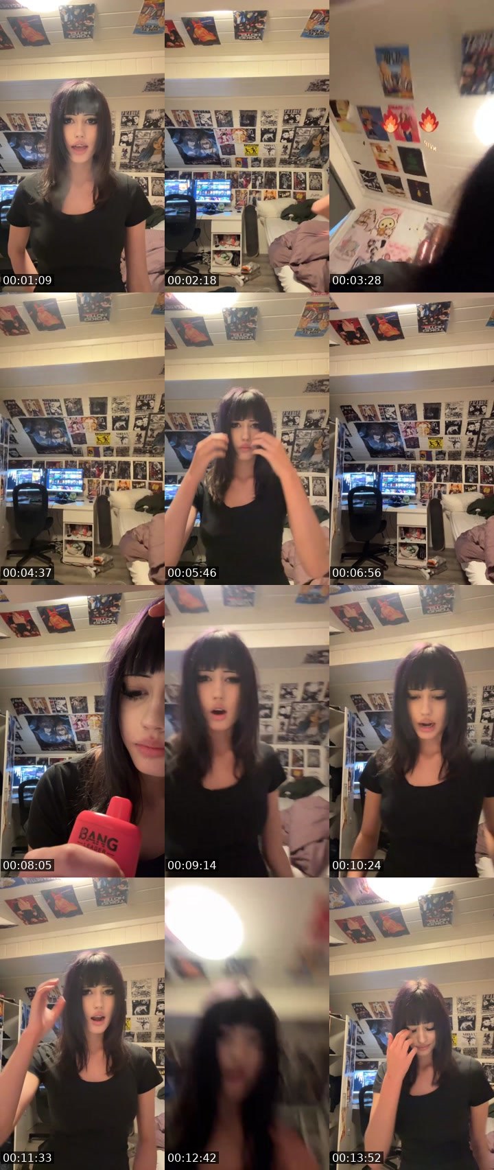 Contact-sheet preview of Meri8173's Liveme recording