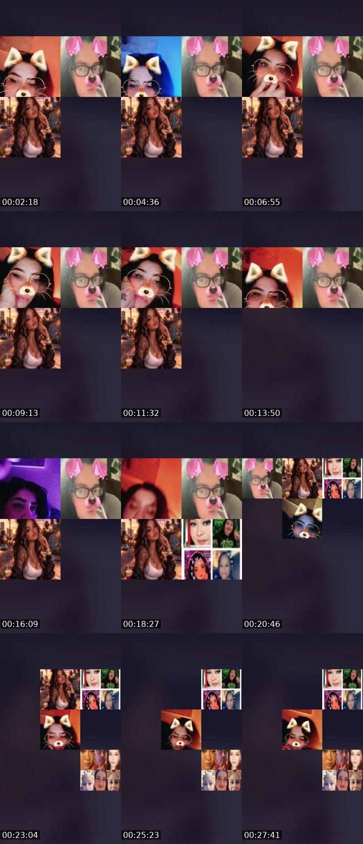 Contact-sheet preview of Ìv¥ Äñgêl🪽✨'s Liveme recording