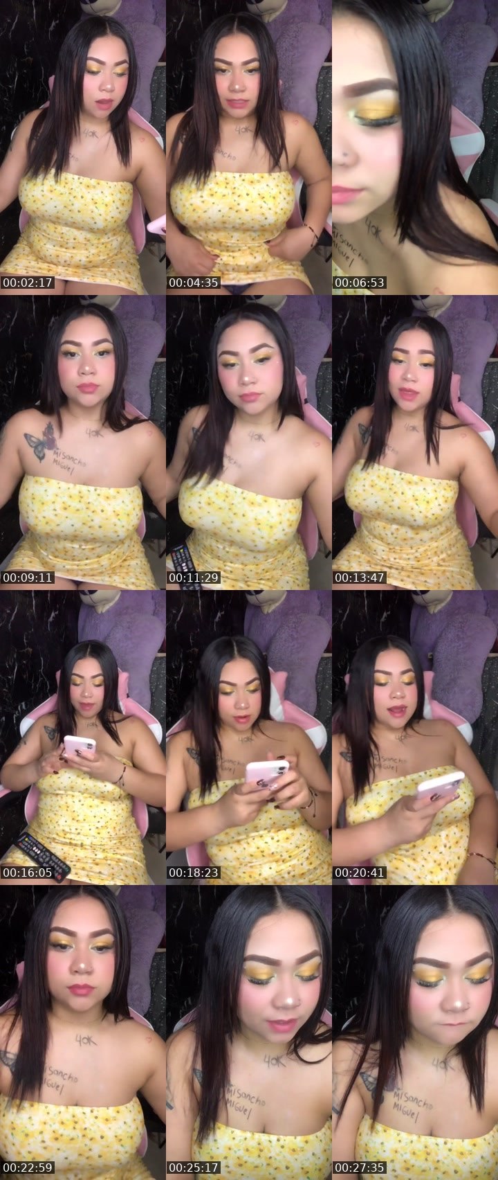 Contact-sheet preview of 🦋🐬sofi✰Lღ🦋🎭's Liveme recording
