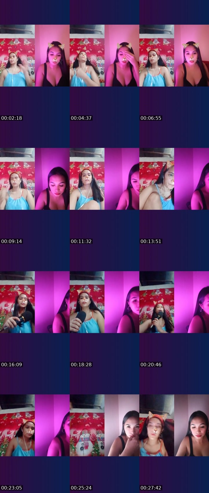 Contact-sheet preview of 🌶👸Shakira🦢's Liveme recording