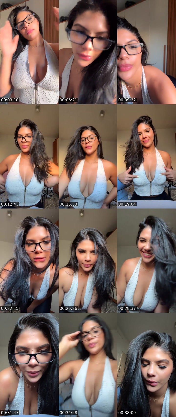 Contact-sheet preview of Bella🌊👄's Liveme recording