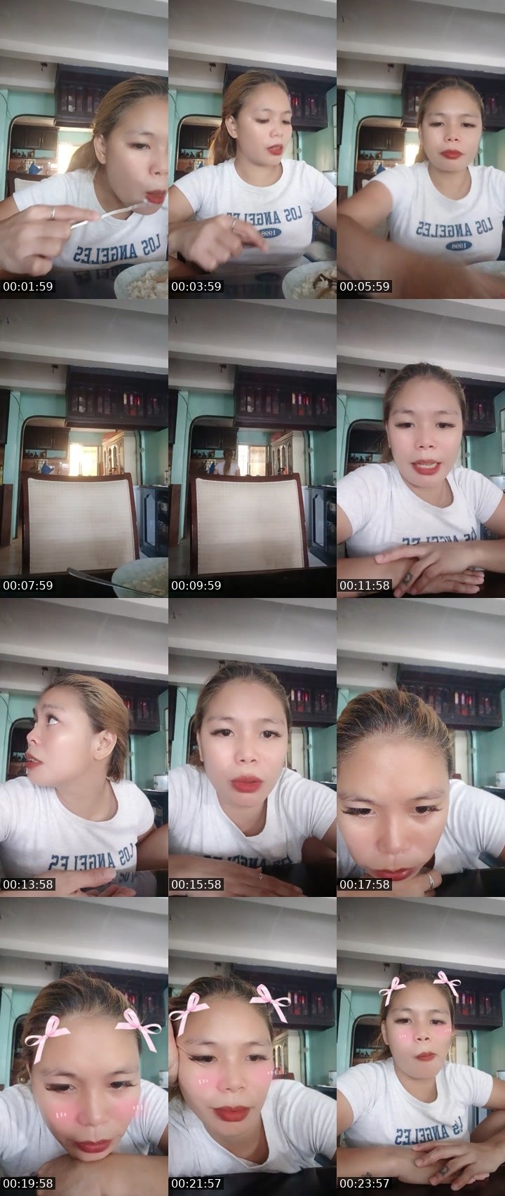 Contact-sheet preview of 🐺👸chealsea🫧's Liveme recording