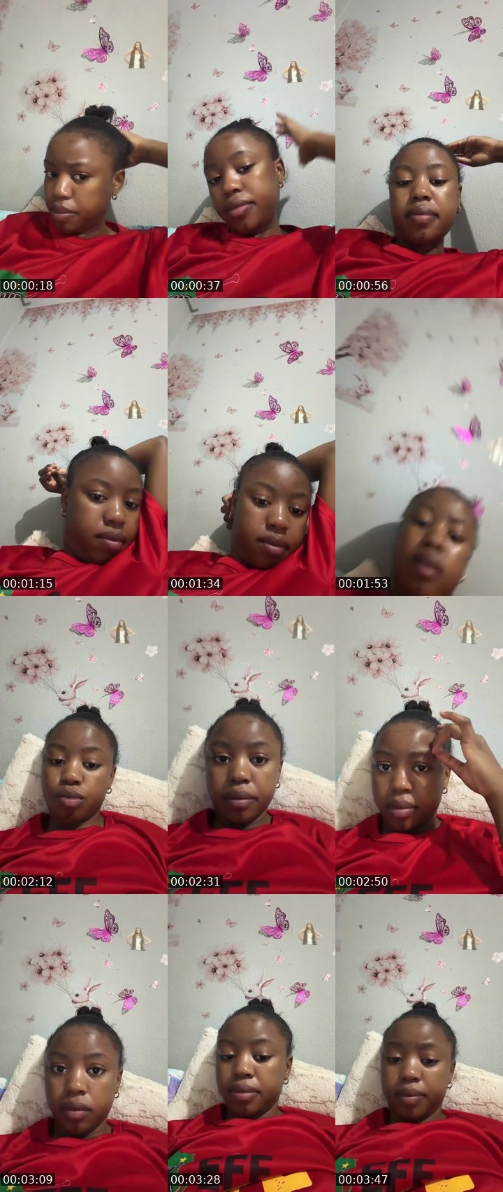 Contact-sheet preview of GrACe🌸💦's Liveme recording