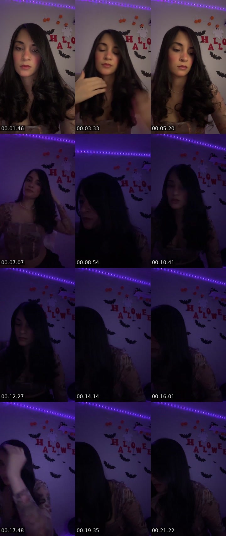 Contact-sheet preview of 🫧🐆Mandy 🧸✨'s Liveme recording
