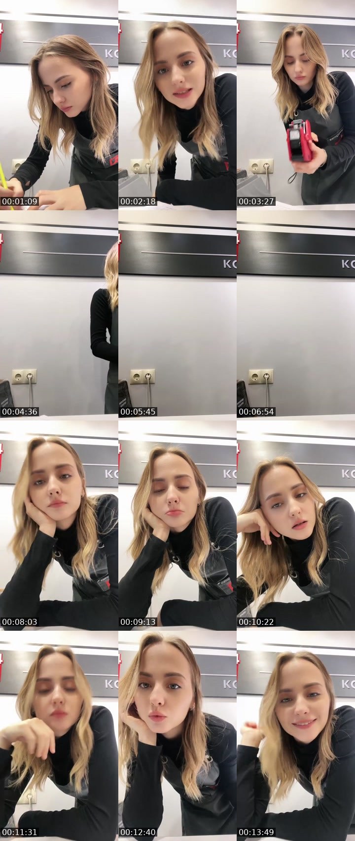Contact-sheet preview of Tinkabell's Liveme recording