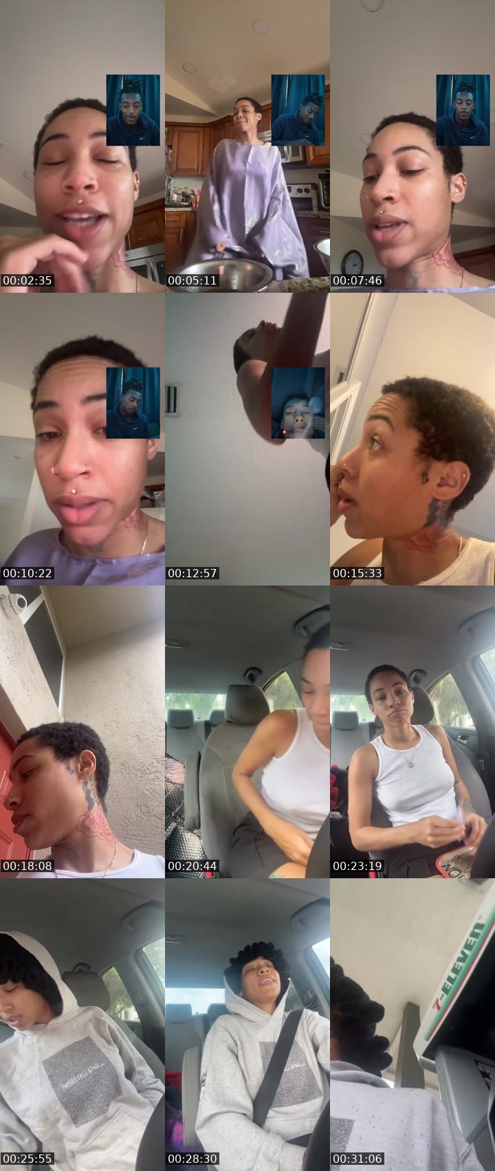 Contact-sheet preview of YooMama🦊🇯🇲🍒's Liveme recording