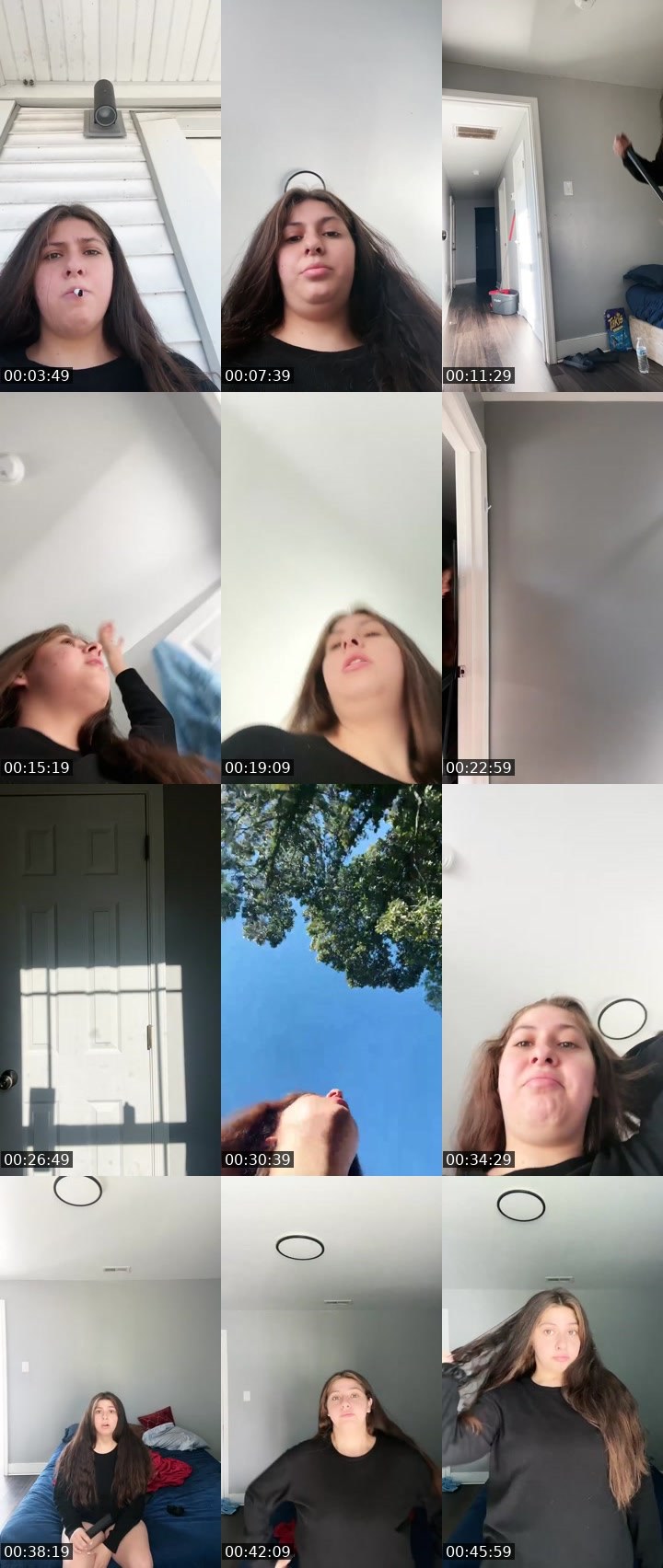 Contact-sheet preview of Amenna Sanchez's Liveme recording