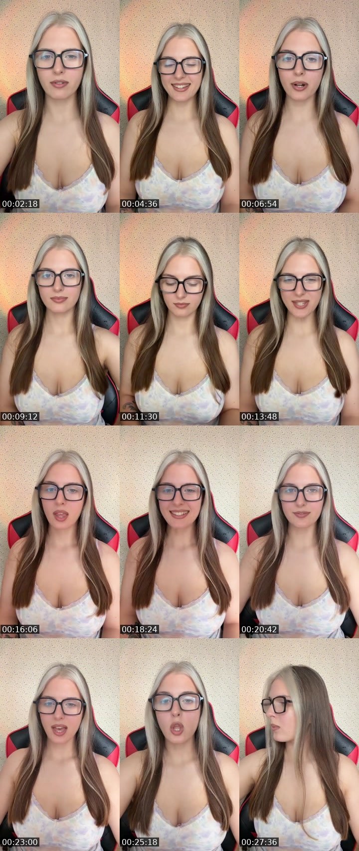Contact-sheet preview of Yana🤓's Liveme recording