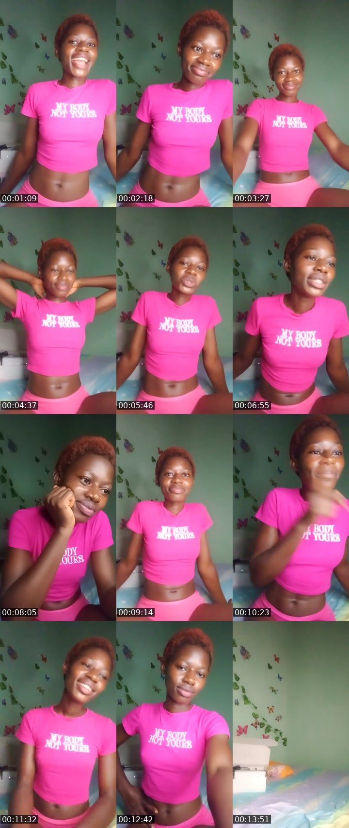 Contact-sheet preview of bhagyamelish🎯's Liveme recording