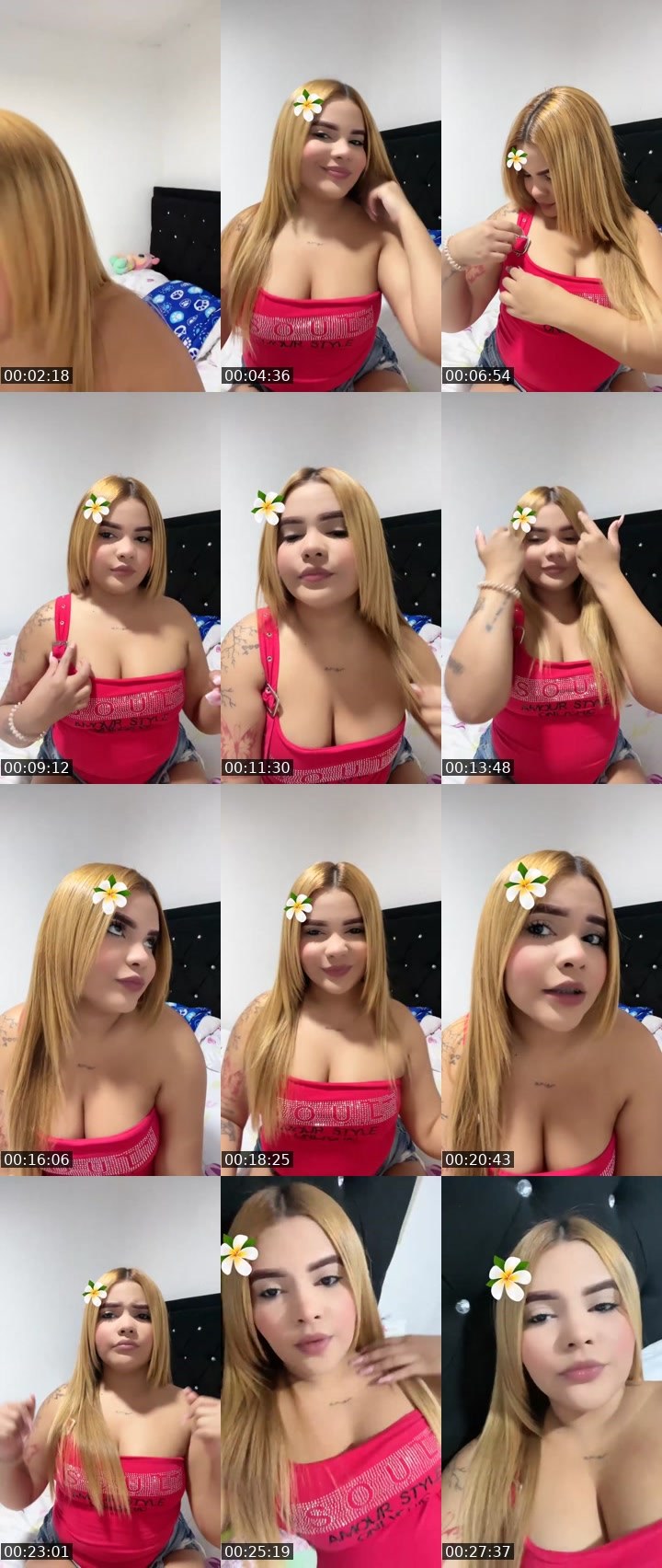 Contact-sheet preview of 😝Katerine☁️'s Liveme recording